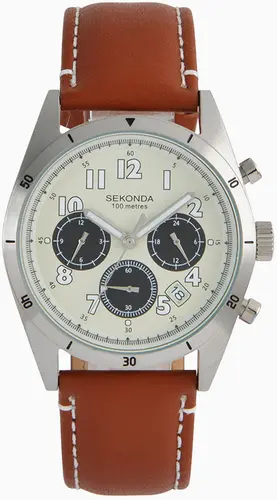 Ανδρικό αναλογικό ρολόι Sekonda Dual Time - S-1743.00