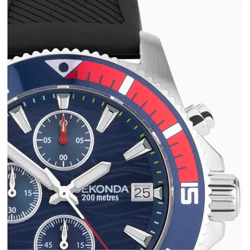 Мъжки аналогов часовник Sekonda Pacific Wave Chronograph - S-30114.00 - image 2