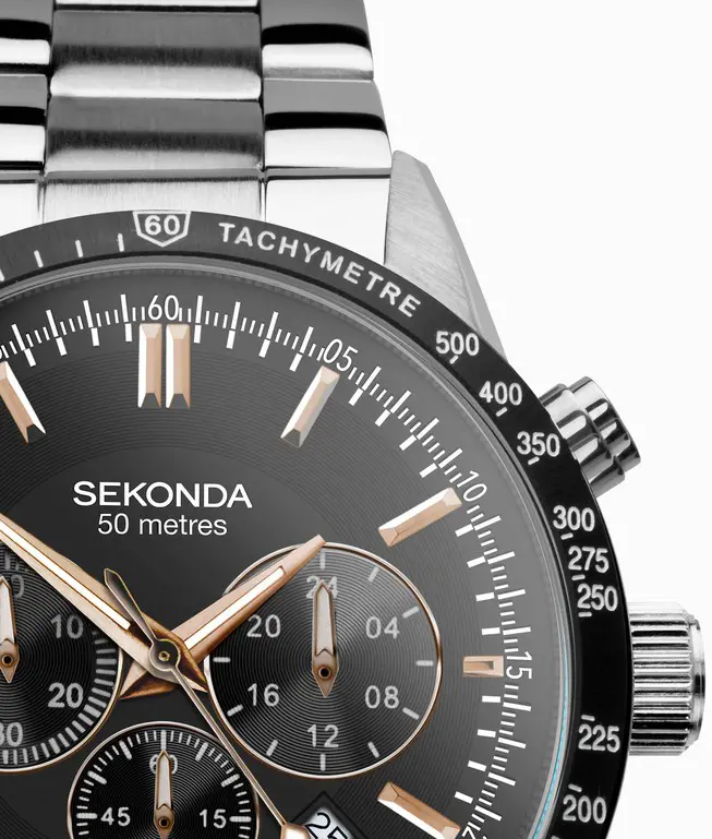 Мъжки аналогов часовник Sekonda Velocity Chronograph - S-30023.00 - image 2