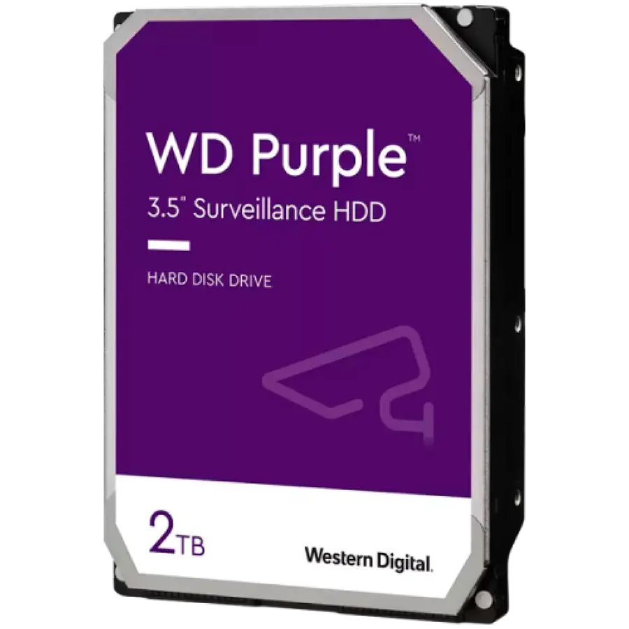 Твърд диск, Western Digital Purple 2TB ( 3.5'', 64MB, 5400 RPM, SATA 6Gb/s )