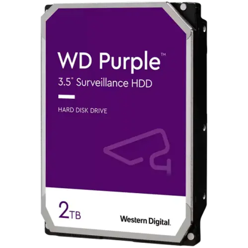 Твърд диск, Western Digital Purple 2TB ( 3.5'', 64MB, 5400 RPM, SATA 6Gb/s )