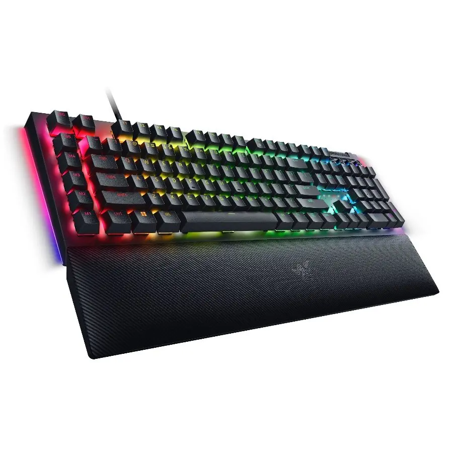 Razer BlackWidow V4 Mechanical Gaming Keyboard, US Layout, Green Switch, Razer Chroma™ RGB, 6 Macro Keys, Lubricated Stabilizers, Media Keys, Magnetic Wrist Rest, Up to 8000 Hz Polling Rate, Detachable Type C Cable - image 3