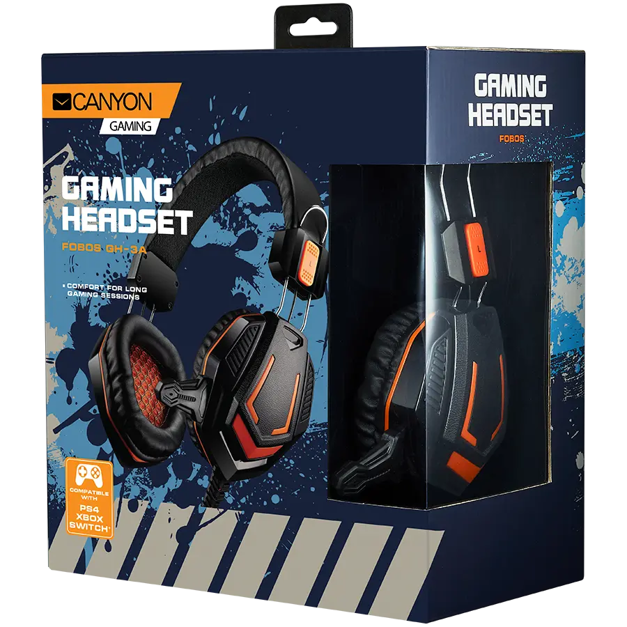 CANYON headset Fobos GH-3A Black Orange - image 1