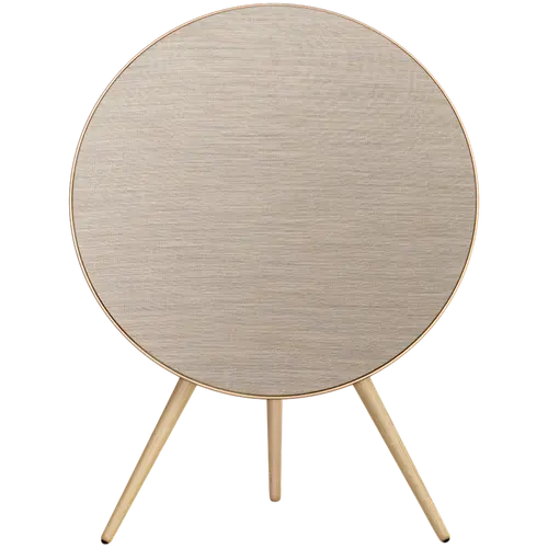 Beosound A9 5th Gen Speaker Gold Tone (Back Sand/Cover Golden/Legs White Oak) - image 2