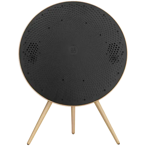 Beosound A9 5th Gen Speaker Gold Tone (Back Sand/Cover Golden/Legs White Oak) - image 4