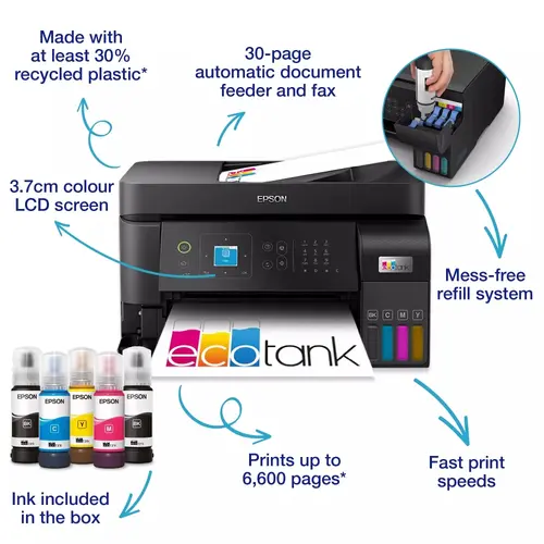 Мастилоструйно многофункционално устройство, Epson EcoTank L5590 WiFi MFP - image 1