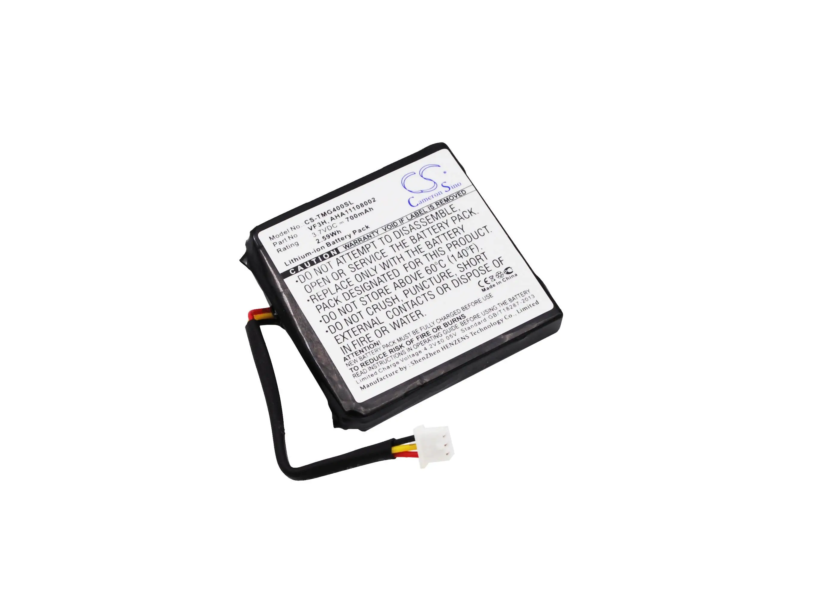 Батерия за GPS TomTom Go 400 4.3"Via 110 Europe VF3H VF3K 3,7V 700mAh LiIon Cameron Sino