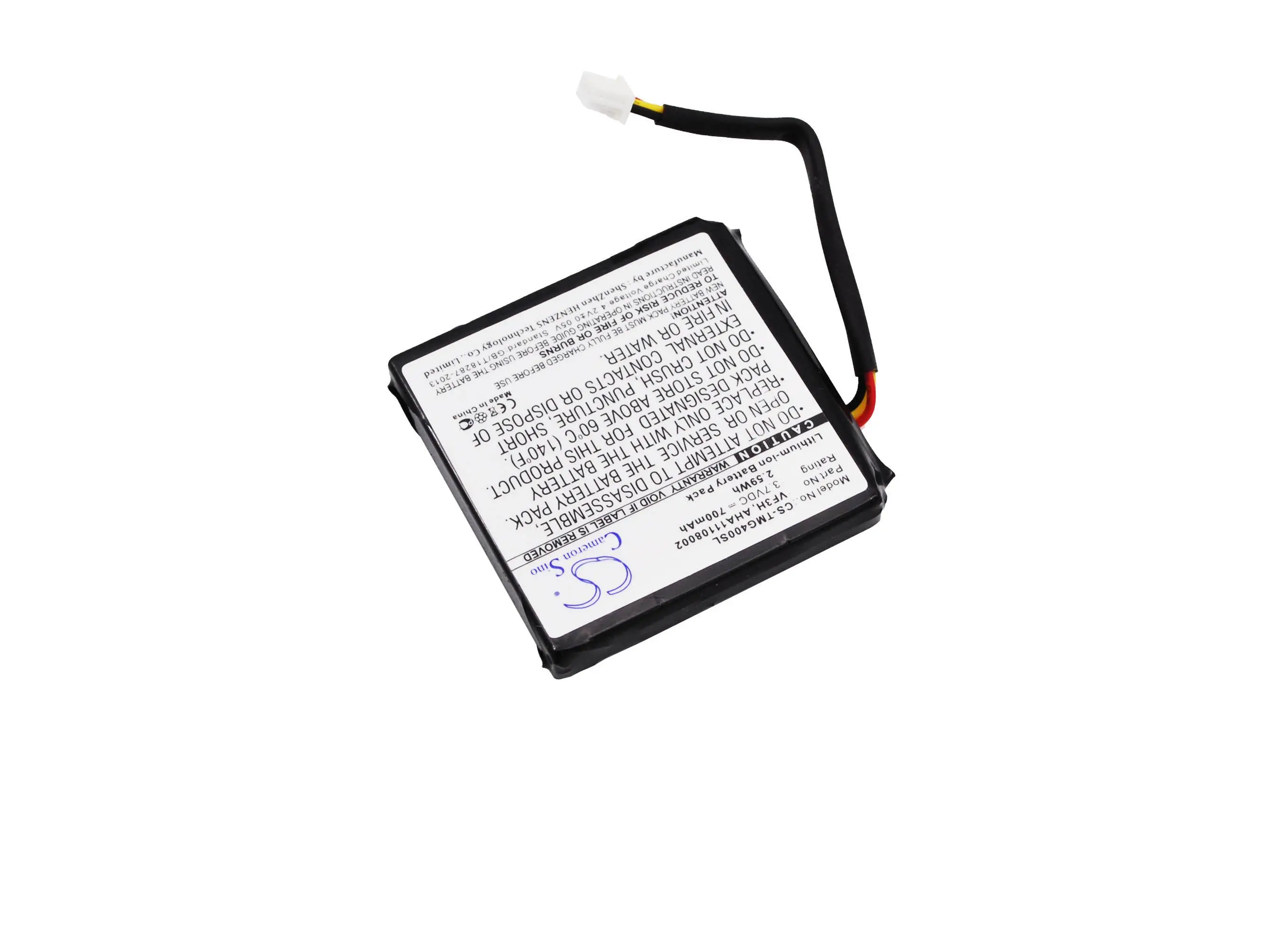 Батерия за GPS TomTom Go 400 4.3"Via 110 Europe VF3H VF3K 3,7V 700mAh LiIon Cameron Sino - image 1