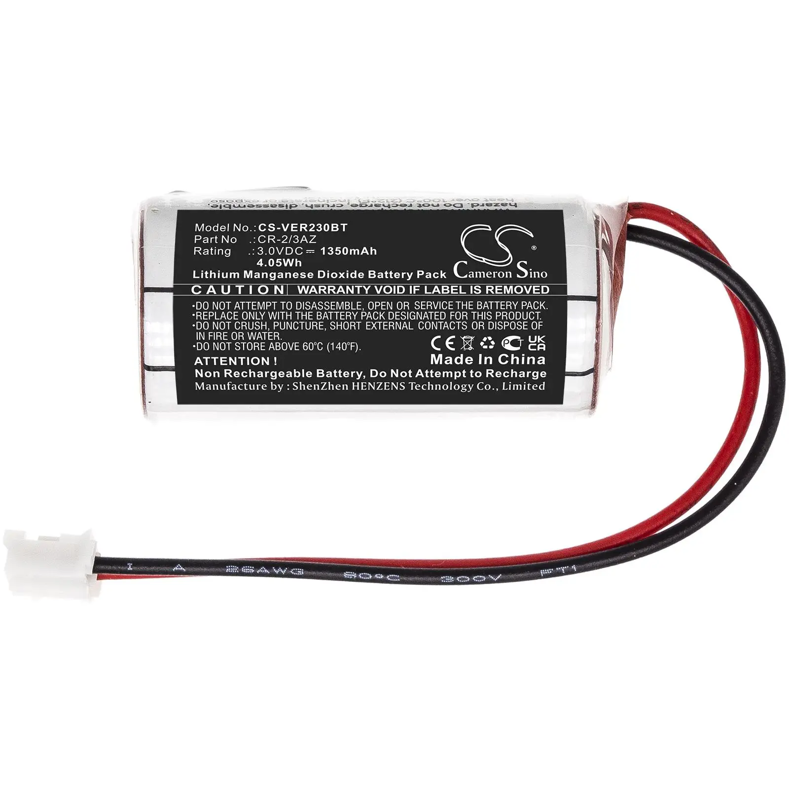 Батерия за аварийно осветление Verisure Roykvarsler; DOM ENiQ Guardian S литиева 3V 1350mAh Cameron Sino - image 2