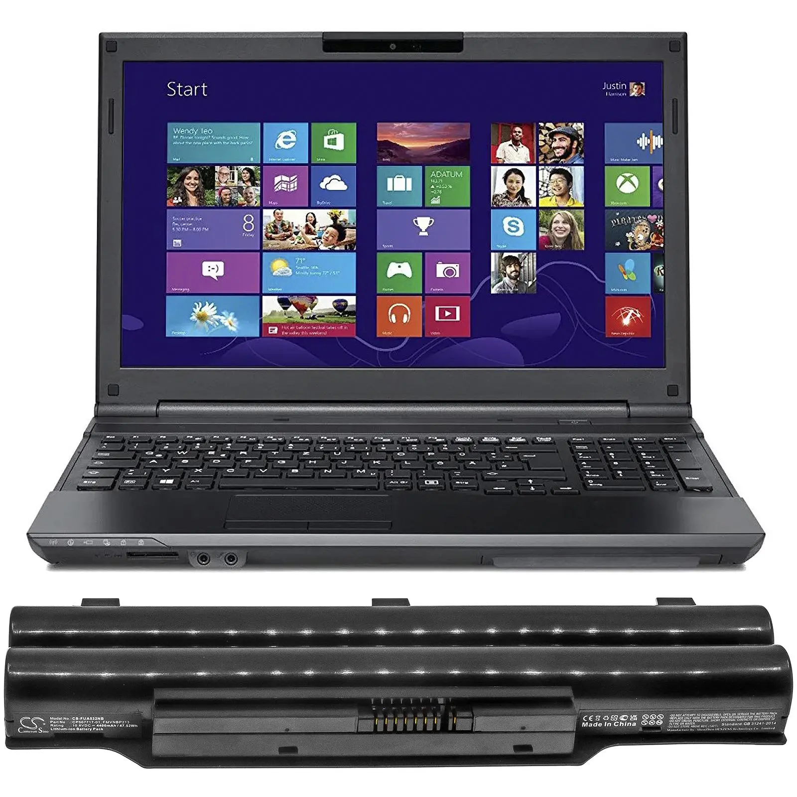 Baterie pentru laptop FUJITSU AH532/AH512/AH502/A532 FPCBP331 FMVNBP213 10,8V 4400mAh CAMERON SINO - image 1