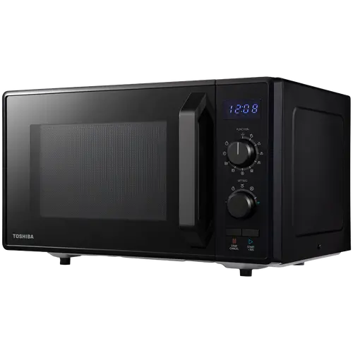 3-in-1 Microwave Oven with Grill and Combination Hob, 23 Litres, Rotating Plate with Storage, Timer, Built-in LED Lights, 900 W, Grill 1050 W, Pizza Programme, Black - image 2