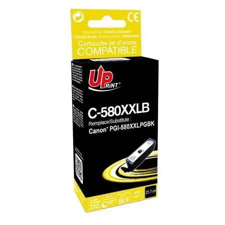 Κασέτα μελανιού UPRINT PGI-580 XXL, CANON PIXMA TS9150/TS6151/TS8152/TS6150, Μαύρο - 1