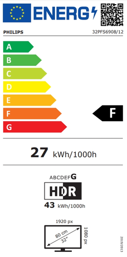 Телевизор, Philips 32PFS6908/12, 32" FHD LED 1920x1080, DVB-T2/C/S2, Ambilight 3, HDR 10+, HLG, Dolby Vision, Dolby Atmos, Smart, New OS, Pixel Precise UHD Quad Core, 8GB, HDMI*3, USB*2, Cl+, 802.11n, Lan, 12W RMS, Black - image 5