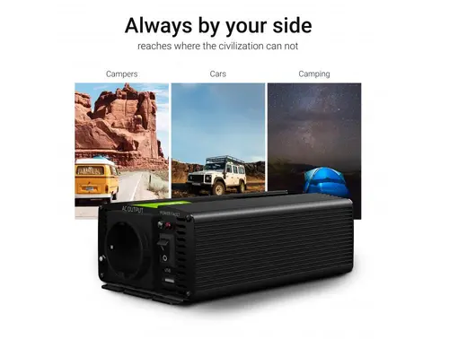 Invertor GREEN CELL, 24/220V, DC/AC, 1500W/3000W, Undă sinusoidală modificată - 2