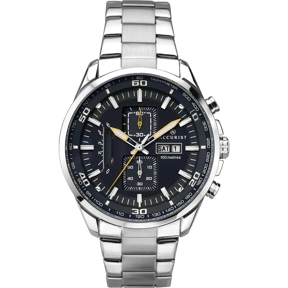 Мъжки аналогов часовник Accurist Chronograph - A-7005