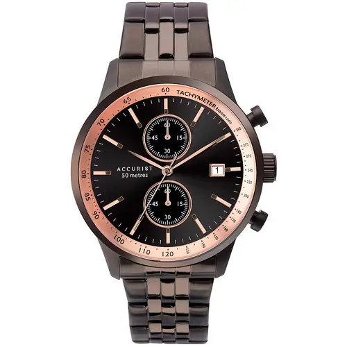 Мъжки аналогов часовник Accurist Chronograph - A-7341