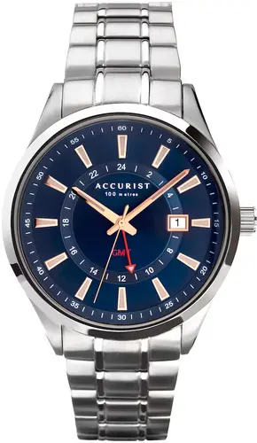 Ανδρικό αναλογικό ρολόι Accurist Classic GMT - A-7340 - 1