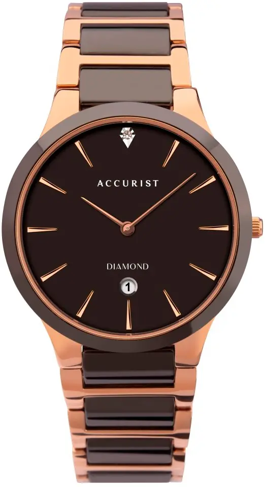 Ceas analogic pentru bărbați Accurist Diamond Ceramic - A-7343