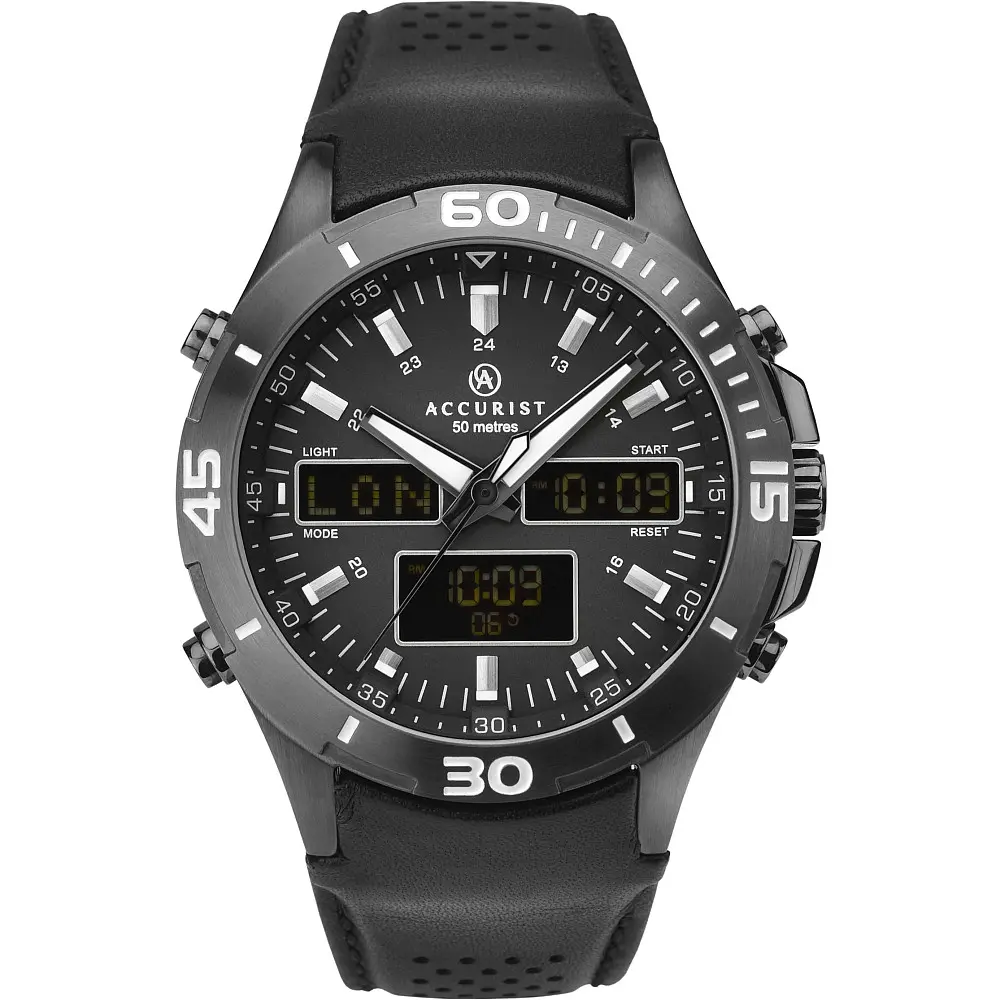 Мъжки аналогов часовник Accurist World Timer - A-7192