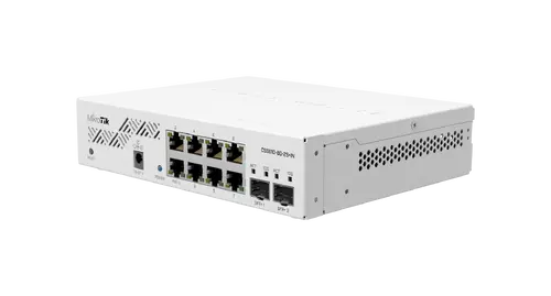 Суич MikroTik CSS610-8G-2S+IN, 8 x Gigabit Ethernet ports, 2 x SFP, PoE in - image 1