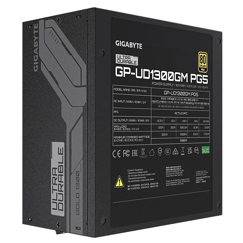 Захранващ блок Gigabyte UD1300GM PG5 1300W 80+ GOLD - image 5