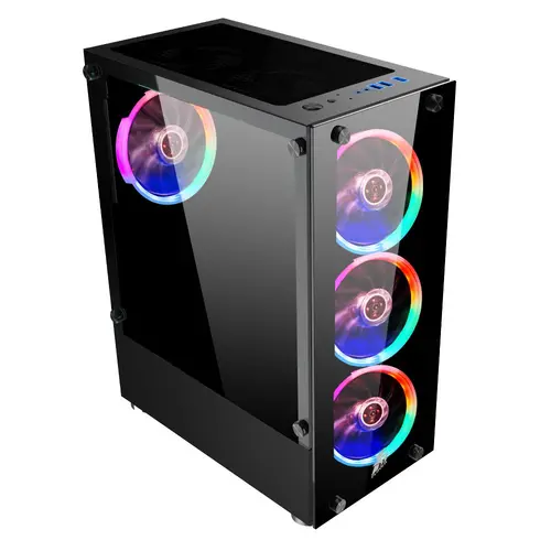 1stPlayer Кутия Case ATX - Fire Dancing V2-A RGB - 4 fans included - image 1