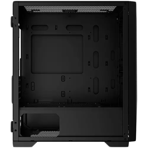 Xigmatek Gemini II EN48649, Black, MATX/ Mini-ITX, U3x1+U2x2, Meshed Grill ARGB LED Frontpanel & Left TG, 3PCS X24F Fixed RGB Fan - image 1