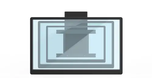 BalanceBox 400-70 Medium, Montaj pe perete pentru ecrane publice și interactive de 55" - 75", Reglarea înălțimii - 5