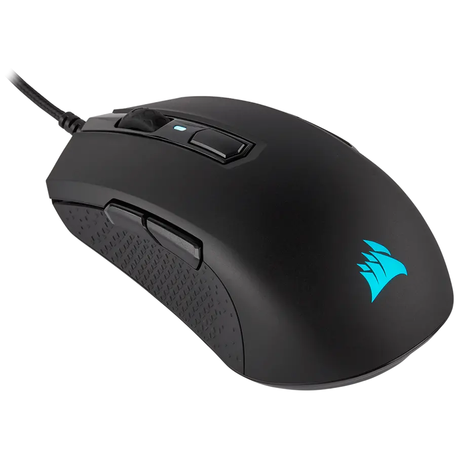 Corsair M55 RGB PRO Ambidextrous Multi-Grip Gaming Mouse, Black, Backlit RGB LED, 12400 DPI, Optical (EU version) - image 1