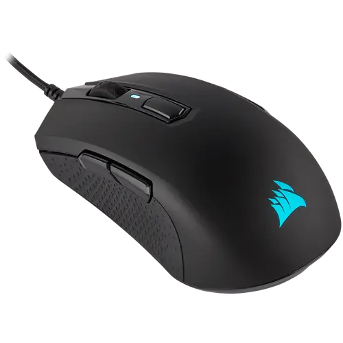 Corsair M55 RGB PRO Ambidextrous Multi-Grip Gaming Mouse, Black, Backlit RGB LED, 12400 DPI, Optical (EU version) - image 1