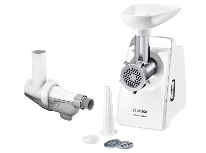 Месомелачка, Bosch MFW3X15W Meat grinder, CompactPower, 500 W, White
