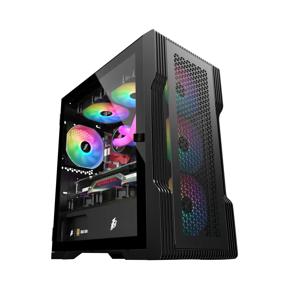 1stPlayer Carcasă Case mATX - TRILOBITE T3 Mesh Negru