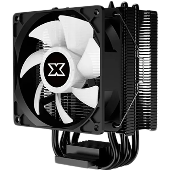 Windpower 964 RGB Arctic EN47604, White Top Fin, 92mm White RGB PWM Fan, Single Rainbow LED Mode, Reinforced Plastic Backplate - image 1