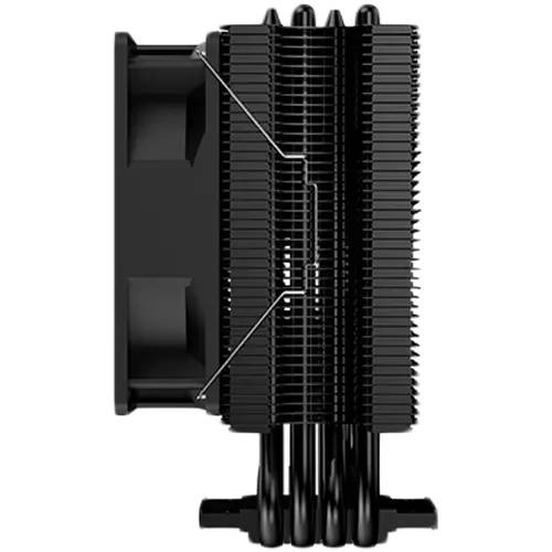 Windpower 964 RGB EN46478, Black Anodized, 90mm RGB PWM Fan, Single Rainbow LED Mode, Reinforced Plastic Backplate - image 4