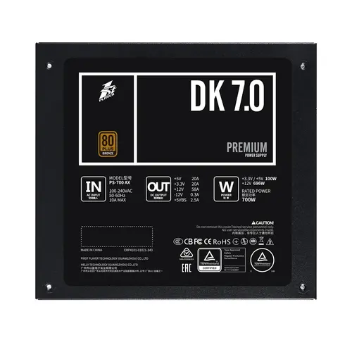 1stPlayer захранване PSU 700W Bronze - PS-700AX - image 9