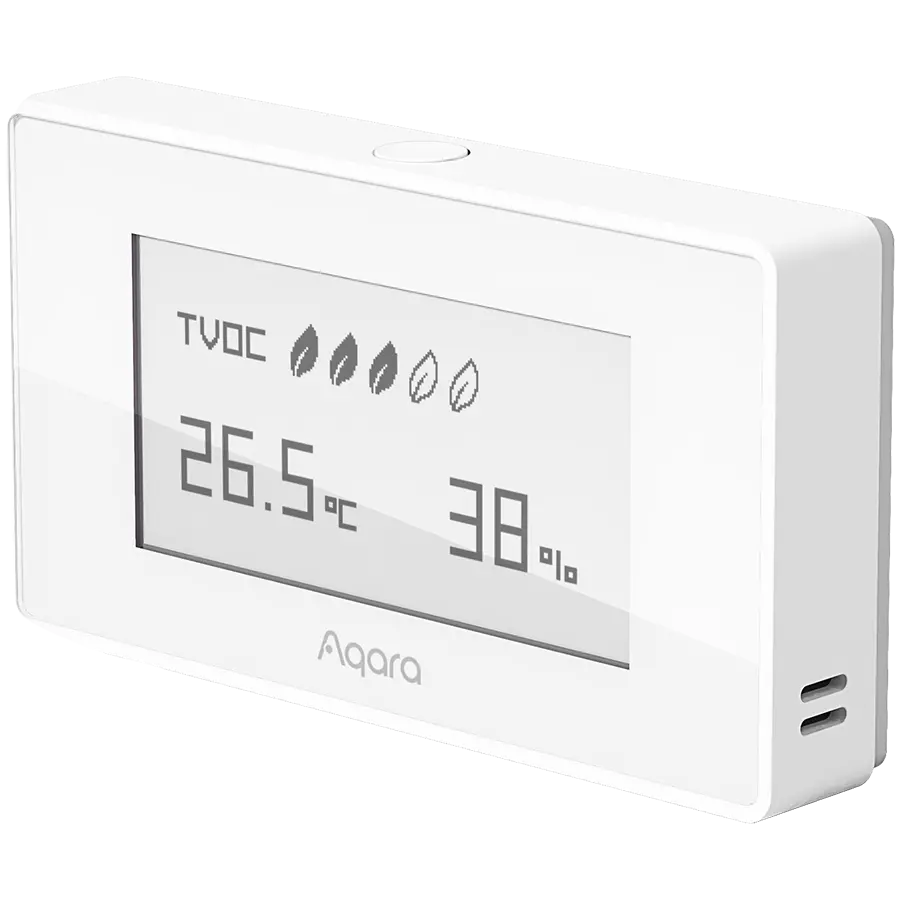 Aqara TVOC Air Quality Monitor: Model No: AAQS-S01; SKU: AS029GLW02