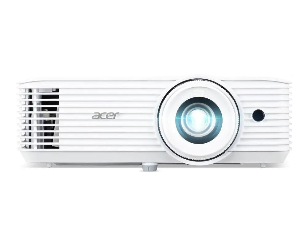 Мултимедиен проектор, Acer Projector H6546Ki, DLP, FHD (1920x1080), 5200 ANSI Lumens, 17 000:1, 1.1x, 3D ready, 24/7 operation, HDMI 2x1.4, DC Out (5V/1.5A, USB-A), RS232, Audio in/out, WiFi (kit incl.), Speaker 3W, Bag, 2.95Kg, 2Y, White