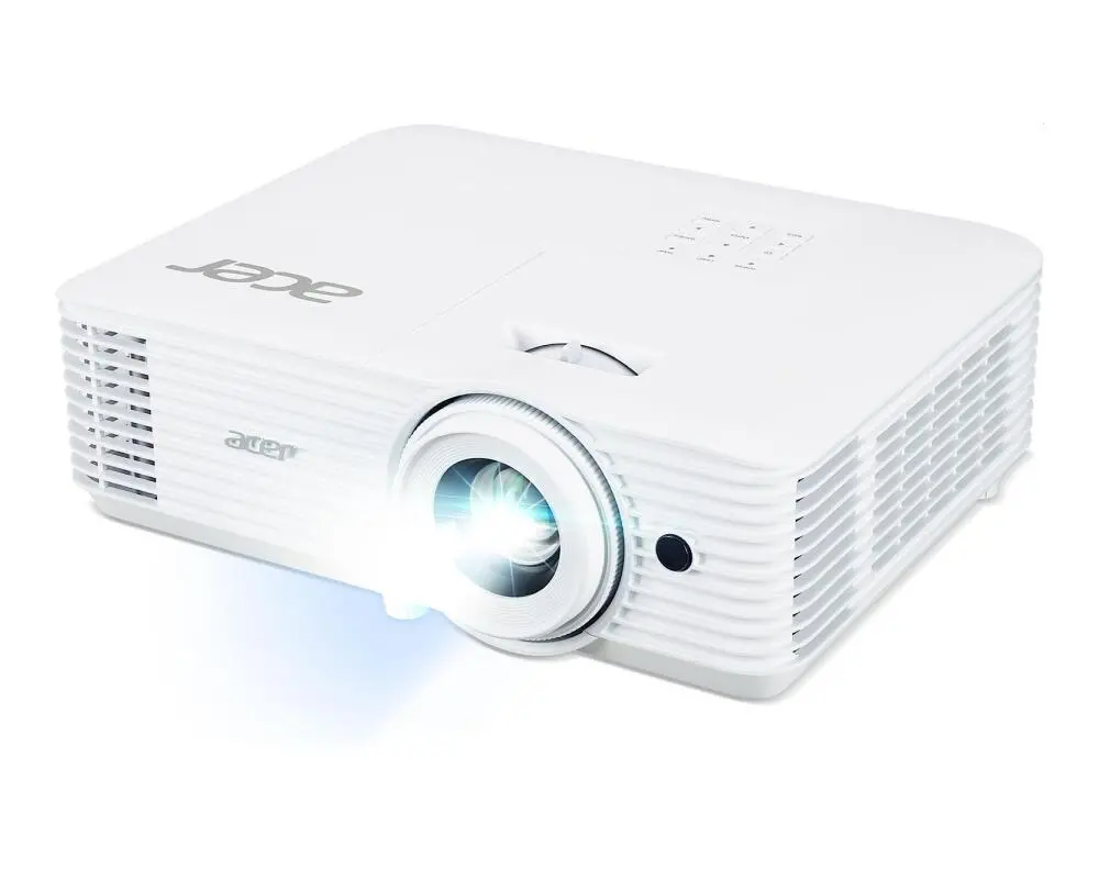 Мултимедиен проектор, Acer Projector H6546Ki, DLP, FHD (1920x1080), 5200 ANSI Lumens, 17 000:1, 1.1x, 3D ready, 24/7 operation, HDMI 2x1.4, DC Out (5V/1.5A, USB-A), RS232, Audio in/out, WiFi (kit incl.), Speaker 3W, Bag, 2.95Kg, 2Y, White - image 1