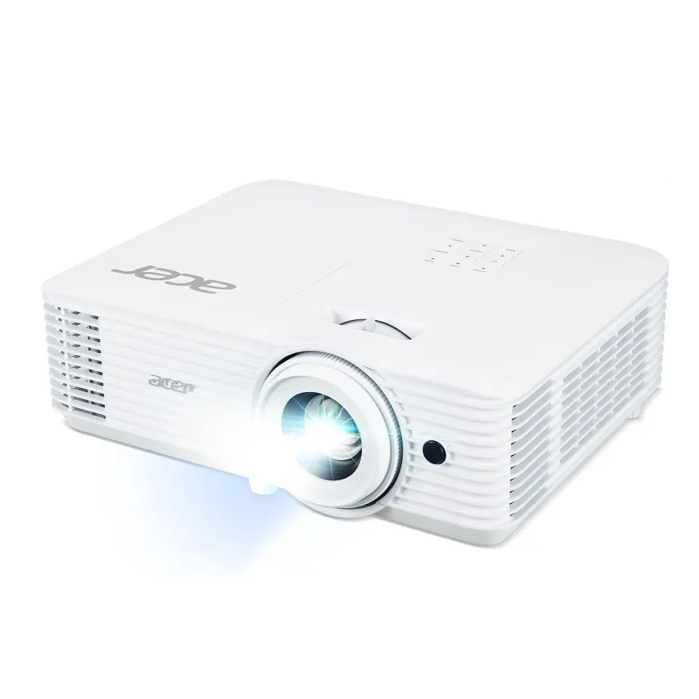 Мултимедиен проектор, Acer Projector H6546Ki, DLP, FHD (1920x1080), 5200 ANSI Lumens, 17 000:1, 1.1x, 3D ready, 24/7 operation, HDMI 2x1.4, DC Out (5V/1.5A, USB-A), RS232, Audio in/out, WiFi (kit incl.), Speaker 3W, Bag, 2.95Kg, 2Y, White - image 2