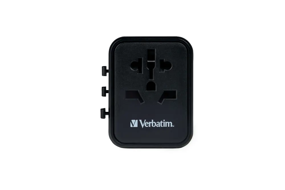 Адаптер, Verbatim UTA-01 Universal Travel Adapter with 2 x USB-A ports - image 2