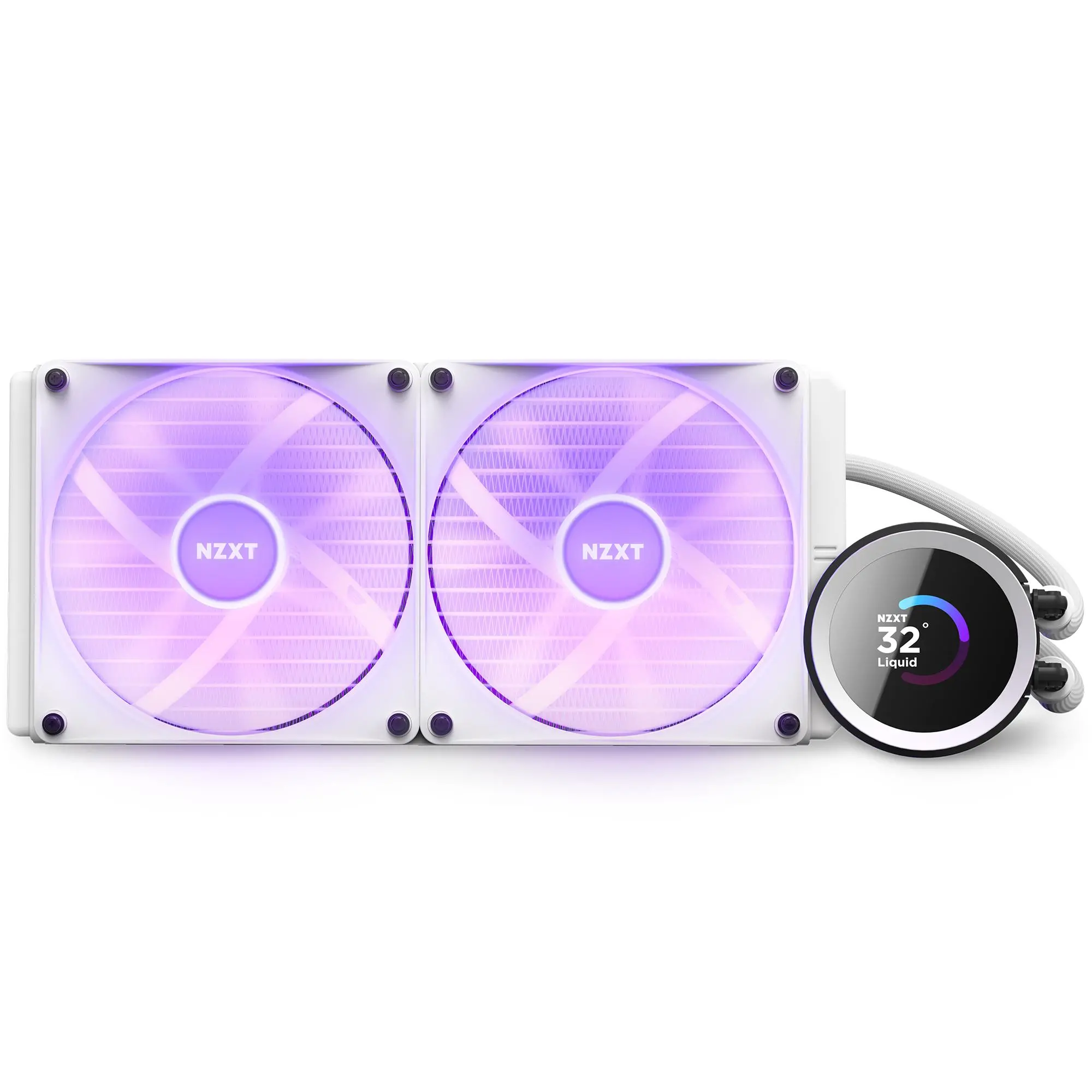 Охладител за процесор NZXT Kraken 280 RGB White, LCD Display - image 5