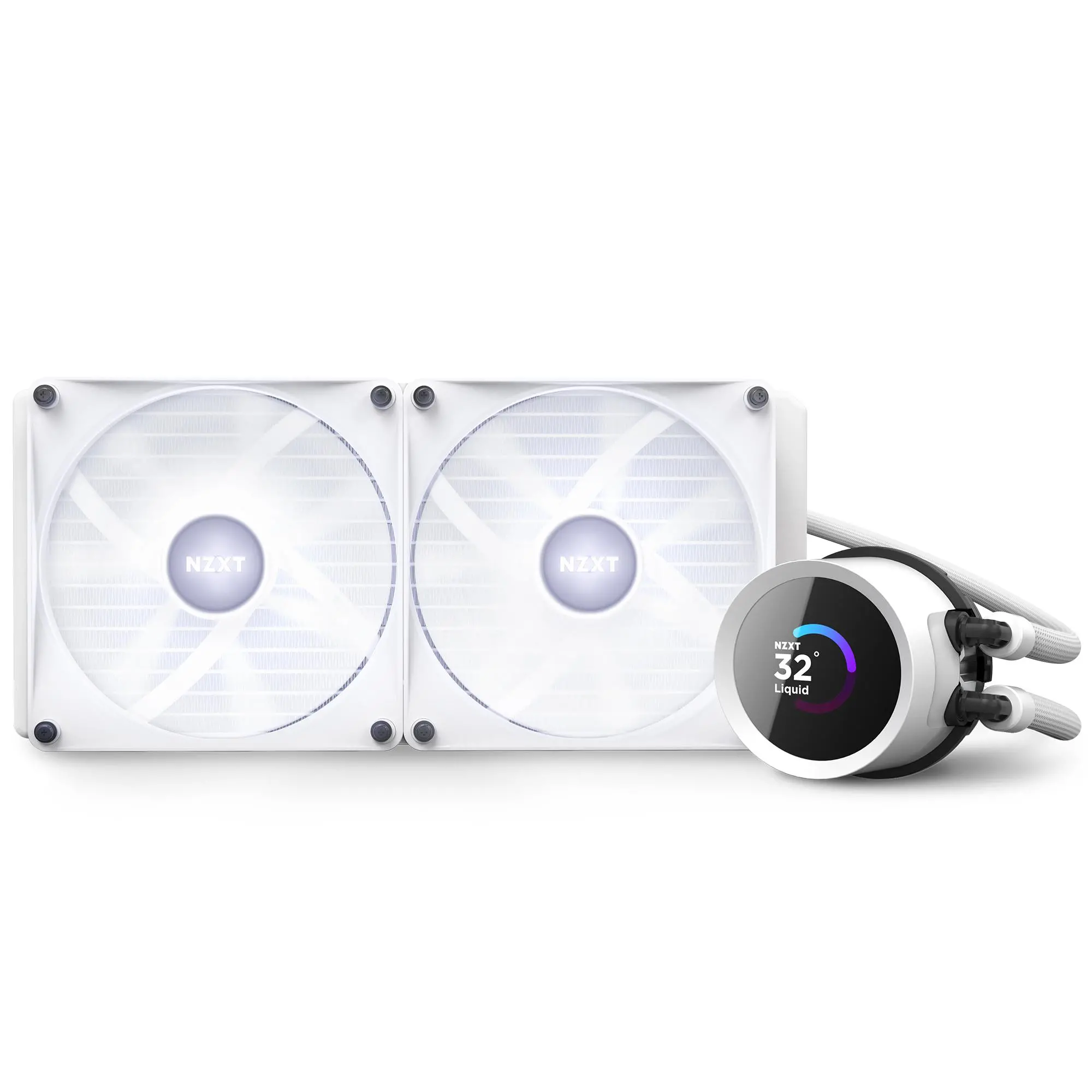 Охладител за процесор NZXT Kraken 280 RGB White, LCD Display - image 6