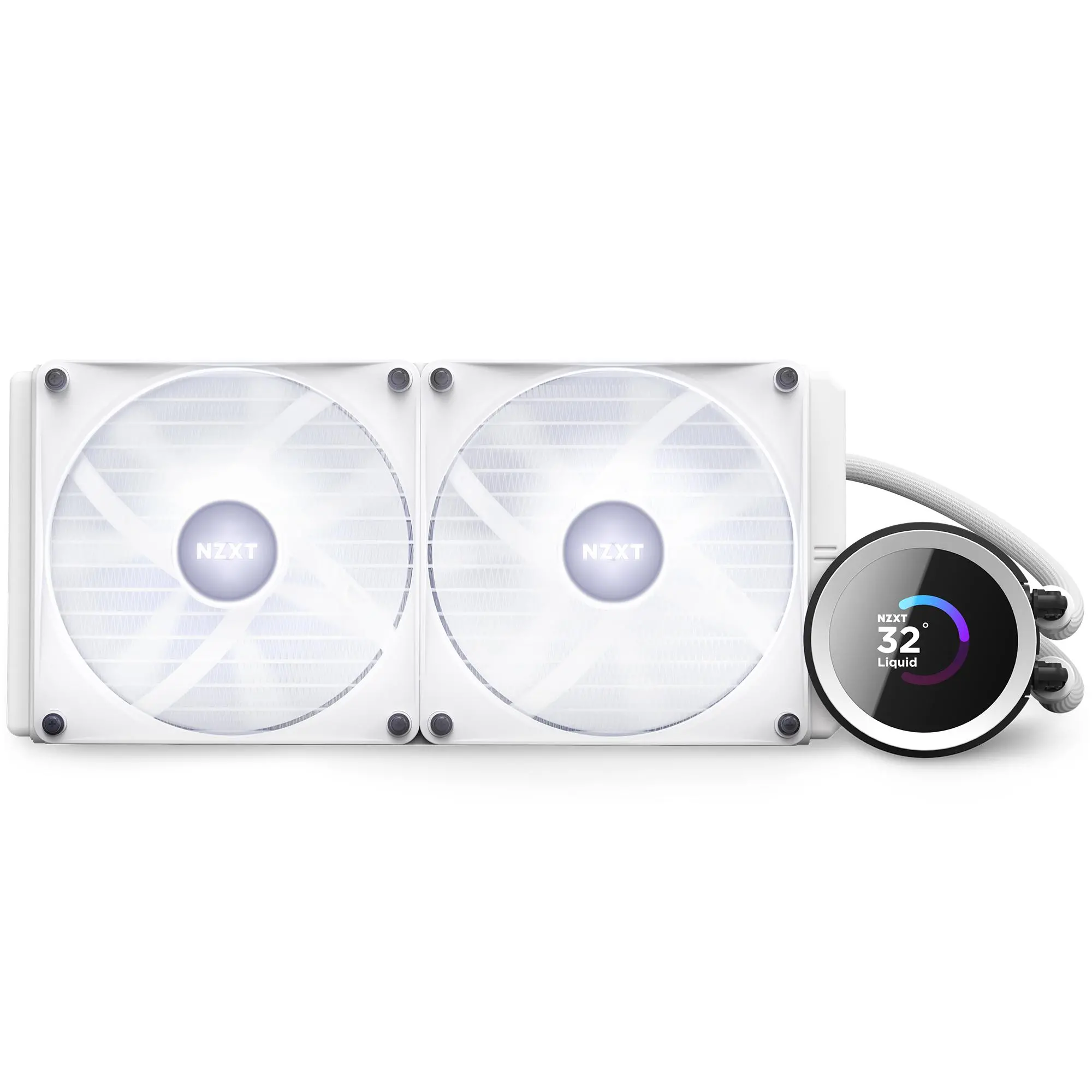 Охладител за процесор NZXT Kraken 280 RGB White, LCD Display - image 7