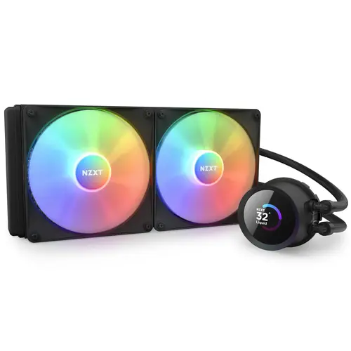 Охладител за процесор NZXT Kraken 280 RGB Black, LCD Display - image 1