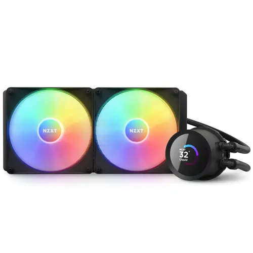 Охладител за процесор NZXT Kraken 280 RGB Black, LCD Display - image 2