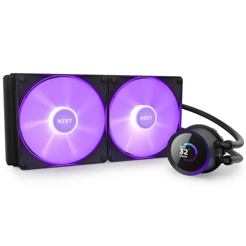 Охладител за процесор NZXT Kraken 280 RGB Black, LCD Display - image 4