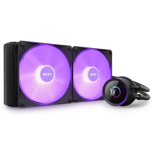 Охладител за процесор NZXT Kraken 280 RGB Black, LCD Display - image 5