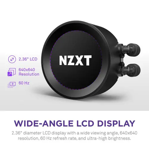 Охладител за процесор NZXT Kraken Elite RGB 280 Black, Customizable LCD Display - image 1