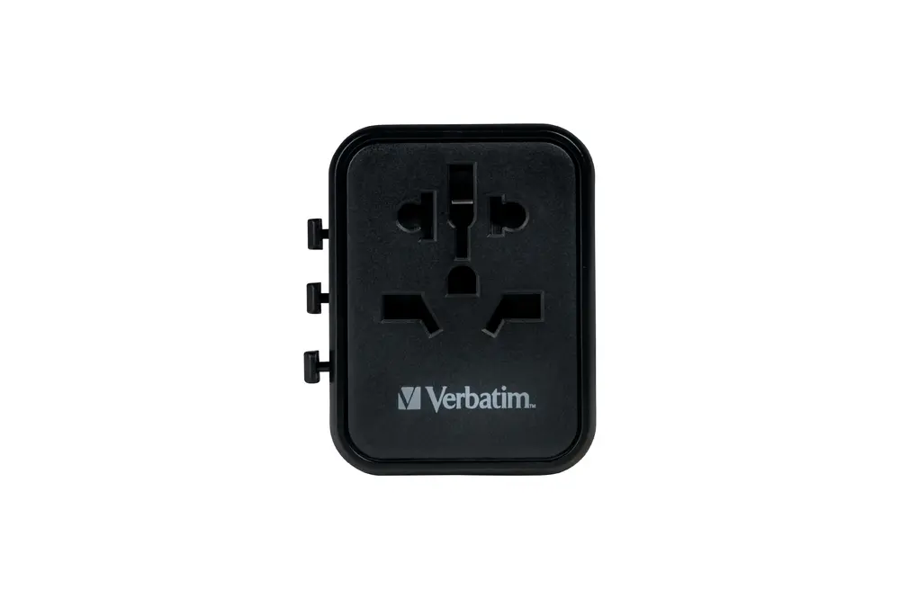 Адаптер, Verbatim UTA-02 Universal Travel Adapter with 1 x USB-C PD 20W / 1 x USB-A QC 3.0 - image 2