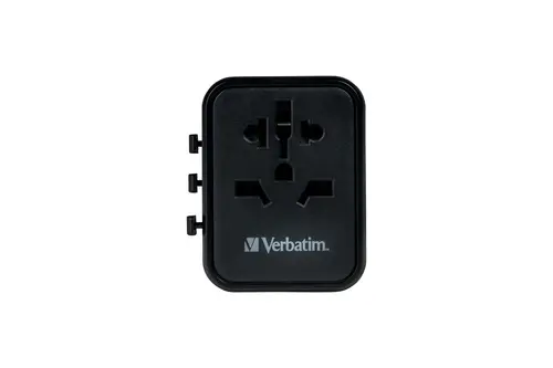 Адаптер, Verbatim UTA-02 Universal Travel Adapter with 1 x USB-C PD 20W / 1 x USB-A QC 3.0 - image 2